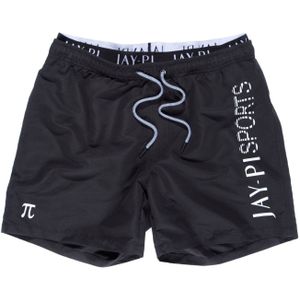 JP 1880 Heren grote maten grote maten menswear L-8XL Jay-PI zwembroek, beachwear, elastische tailleband 802567, zwart, 3XL