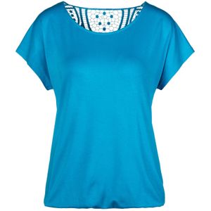 Vivance T-shirt - Turquoise - Viscose-Stretch - Korte Mouwen
