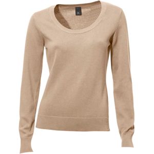 Pullovers - Beige - 100% Katoen - Lange Mouwen - Zonder Sluiting