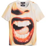 Desigual Shirt 'Boca'  sand / rood / wit