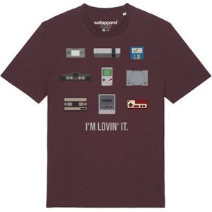 Watapparel Shirt 'Videogames'  rood / donkerrood