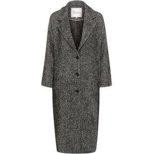 My Essential Wardrobe - Tussenmantel 'MaggieMW' - Zwart - Klassieke Mantel - Oversized