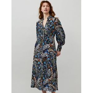 Odd Molly Blousejurk 'Callie'  lichtbeige / blauw / gemengde kleuren / donkeroranje / zwart