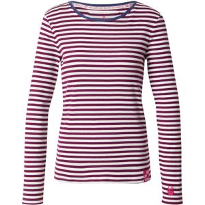 LIEBLINGSSTÜCK Shirt 'Nashi'  bourgogne / wit