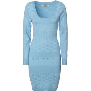 Influencer Jurk  blauw