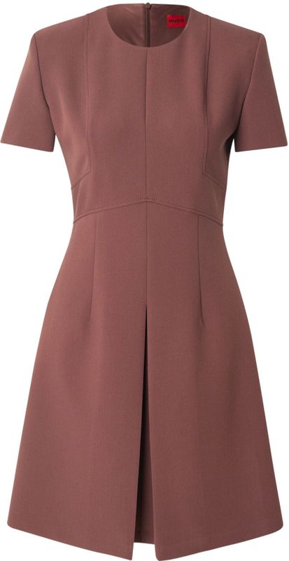 HUGO Jurk 'Kilame'  donkerbruin