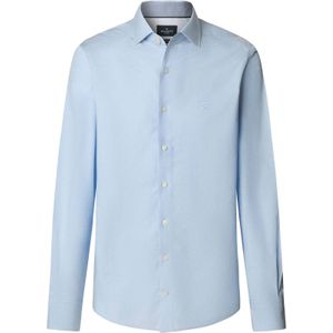 Hackett London Zakelijk overhemd 'Puppytooth'  lichtblauw