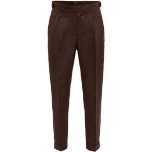 Antioch Bandplooibroek  chocoladebruin