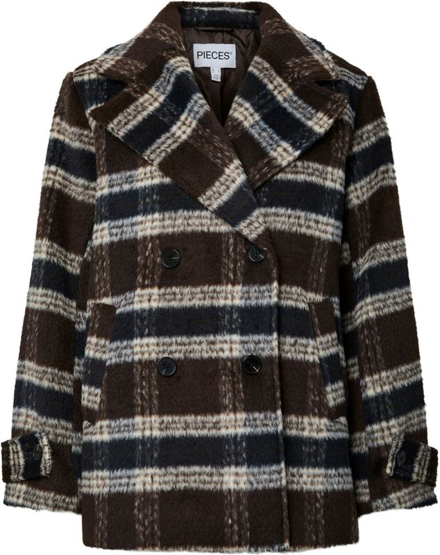 Pcmarble - Jas - Polyester - Omkeerbaar - Korte Lengte - Lange Mouwen