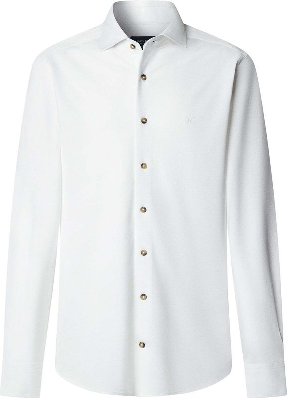 Hackett - HM3010424 - Overhemd - Wit - Katoen - Lange Mouwen