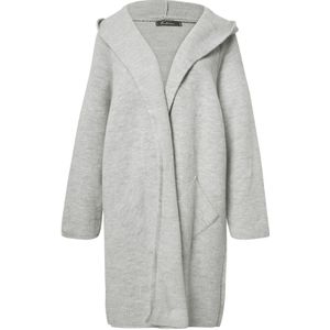 Zwillingsherz - Annabell - Gebreid Vest - Lichtgrijs - Lange Mouwen