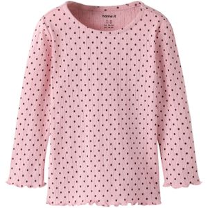 NAME IT Shirt  rosa / zwart