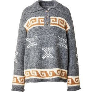 OBJECT Trui 'OBJGalia'  crème / bruin / grijs gemêleerd / wit