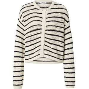 EDITED Gebreid vest 'Ida'  beige / zwart
