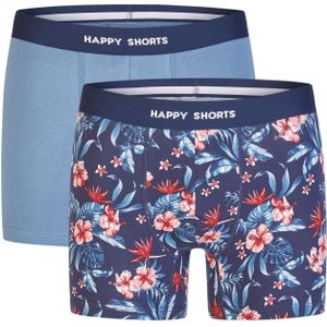 Happy Shorts - Boxershorts - Marine - 2er-Pack - Jersey