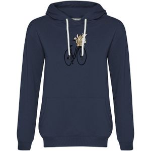 GREENBOMB Sweatshirt 'Bike Cats Basket'  beige / navy / lichtgrijs / zwart