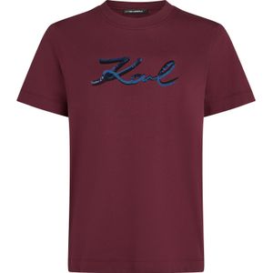 Karl Lagerfeld Shirt  blauw / bordeaux