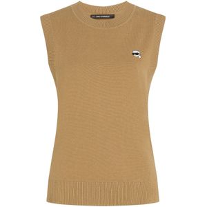 Karl Lagerfeld Gebreide top  lichtbruin