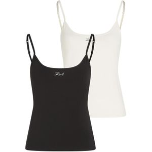 Karl Lagerfeld Onderhemd  crème / zwart