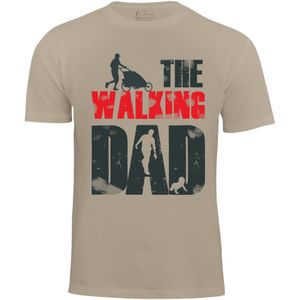 Cotton Prime Shirt 'The Walking Dad'  beige / rood / zwart