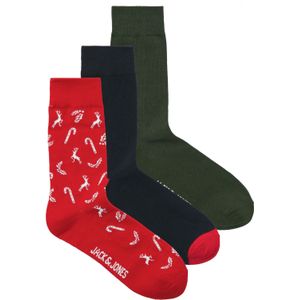 JACK & JONES Sokken 'JACCANE'  navy / spar / rood / wit