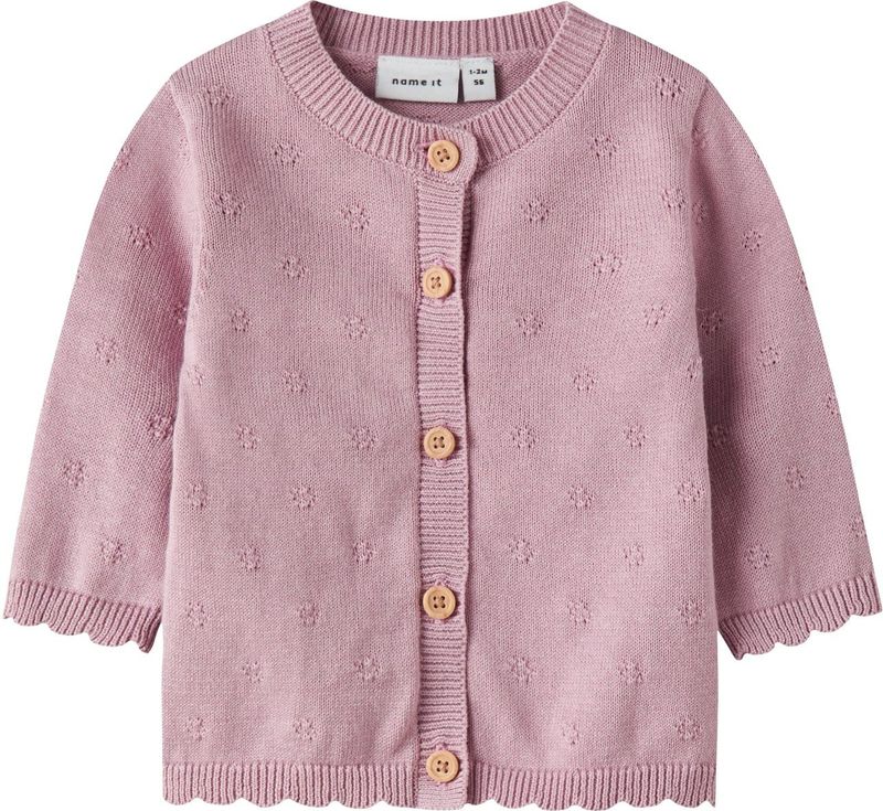 NAME IT Gebreid vest 'NBFSULLY'  mauve