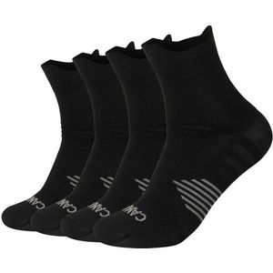 Enkelsokken - Wit - 4 Paar - Ribband