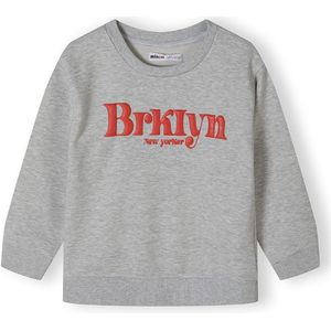 MINOTI Sweatshirt  grijs gemêleerd / rood