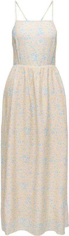 ONLY - ONLEloise - Strandjurk - Ecru/Royal Blue/Koningsblauw - Maxi