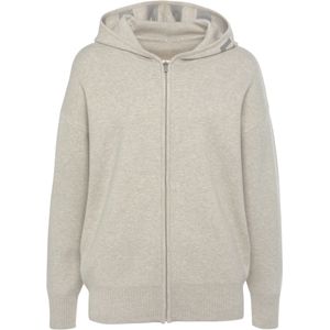 Elbsand - Vest - Loungewear - Lichtgrijs - Hoogwaardige Brei - Met Capuchon