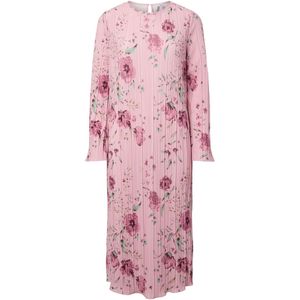 Pcamber - Plisse Maxi-jurk - Zomer - Midi-lengte - Lange Mouwen