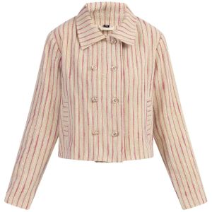 faina Tussenjas  sand / lichtbeige / fuchsia