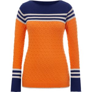 Imily Bela Trui  taupe / marine / oranje
