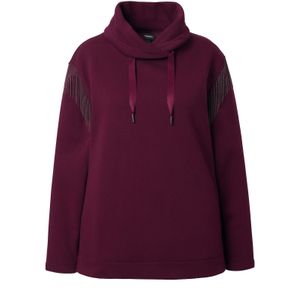 Ulla Popken Sweatshirt  wijnrood / donkerrood