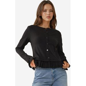 Hiccup Gebreid vest  zwart