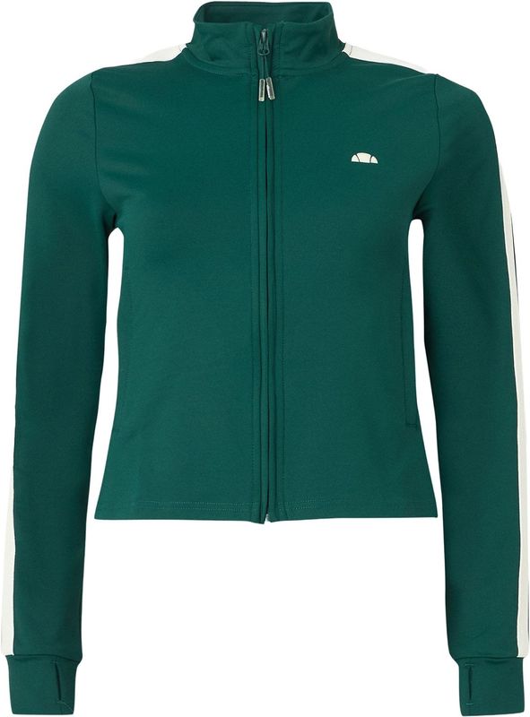 ELLESSE Sweatvest 'Banff'  donkergroen / wit