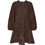 PIECES - PCGretchen - Jurk - Bruin - Kort/mini - Losse Pasvorm