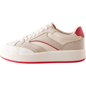 Next Sneakers laag 'Forever Comfort'  beige / rood / natuurwit