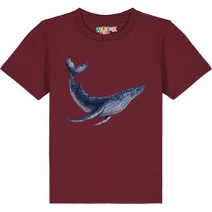 watabout.kids Shirt 'Wal'  blauw / saffier / duifblauw / bordeaux