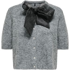 ONLY Gebreid vest 'ONLOLIVIA'  grijs