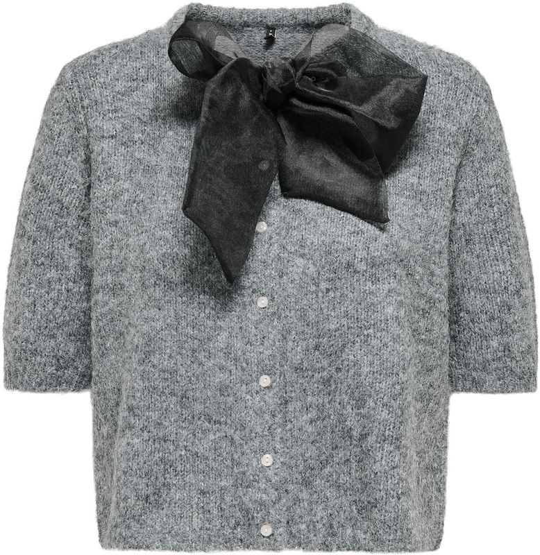 ONLY Gebreid vest 'ONLOLIVIA'  grijs