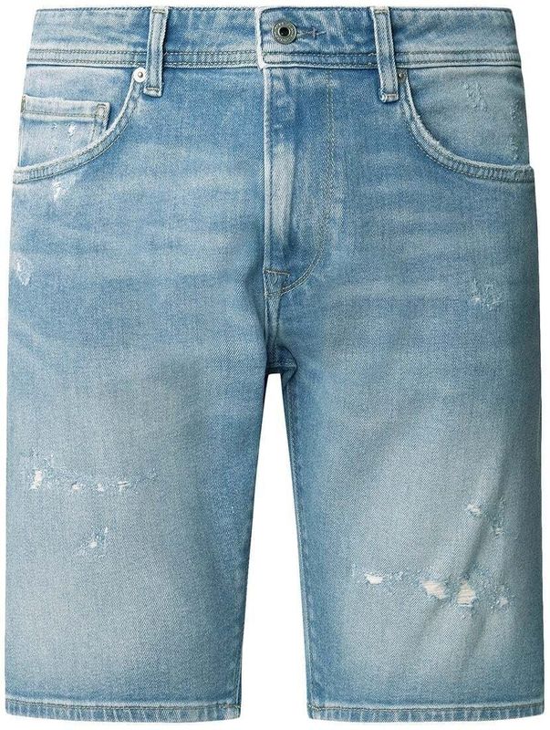 Pepe Jeans - STANLEY - Jeans - Lichtblauw - Ripped - Regular Pasvorm