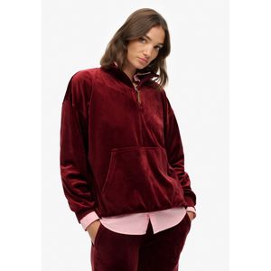 Superdry - Country Club Velour - Sweatshirt - Met Halve Rits