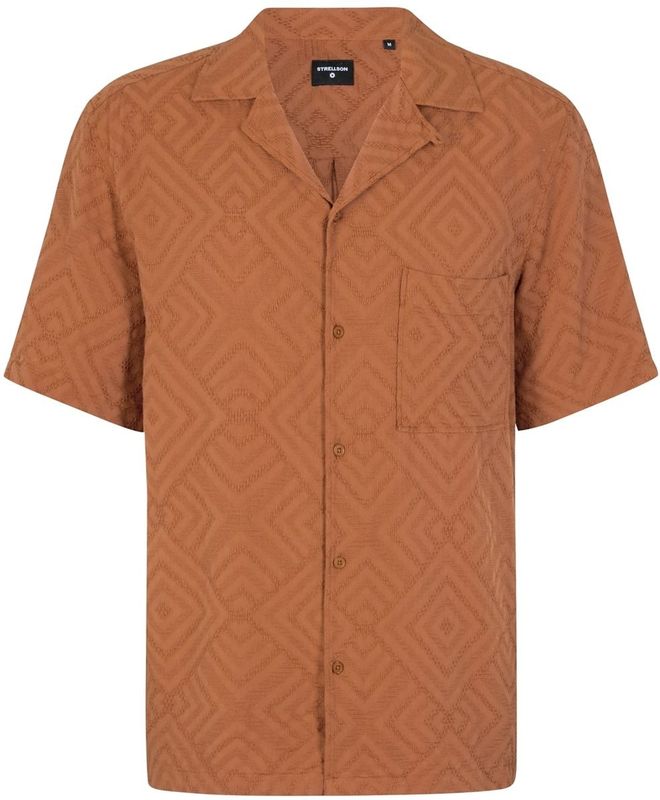 Strellson - Cisco - Vrijetijdsoverhemd - Regular Fit - Effen/Met Structuur