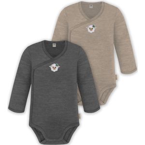 normani Rompertje/body 'Kaitaia'  beige gemêleerd / antraciet