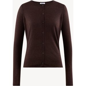 Vest - Bruin - Fijn Breiwerk - Klassieke Vorm - Slanke Pasvorm