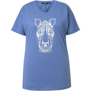 Ulla Popken Shirt  blauw / wit