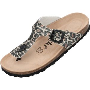 Palado Teenslipper 'Kos Wild'  ecru / bruin / zwart / zilver