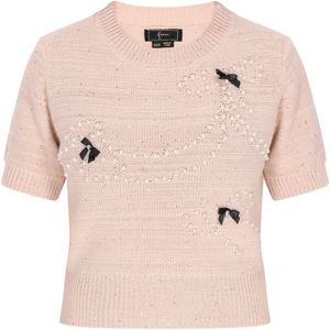 faina Trui 'Fashion Look'  rosa / zwart / wit