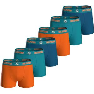 Huddle Boxershorts 'Miami Dolphins'  cyaan blauw / petrol / oranje / wit